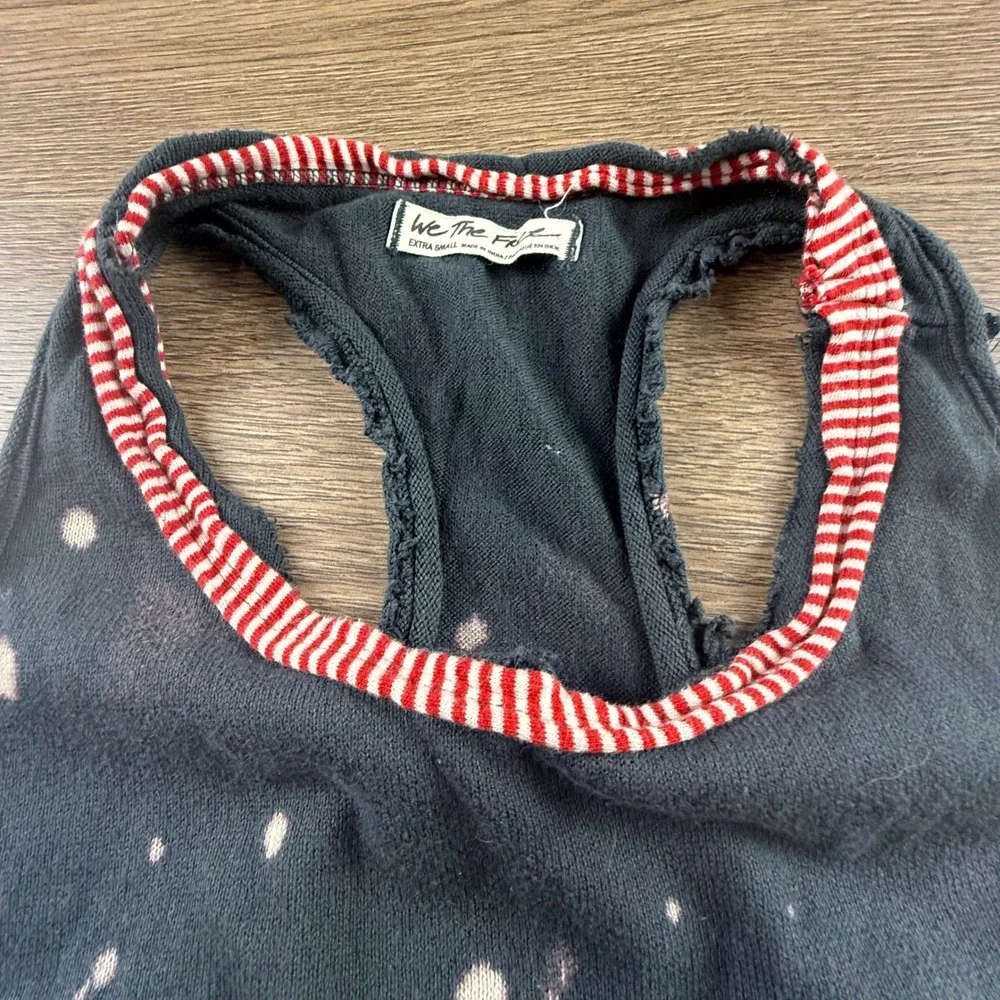 We The Free Heritage Crafted Studded Tank Distressed Size XS Boho Altered - Picture 10 of 12